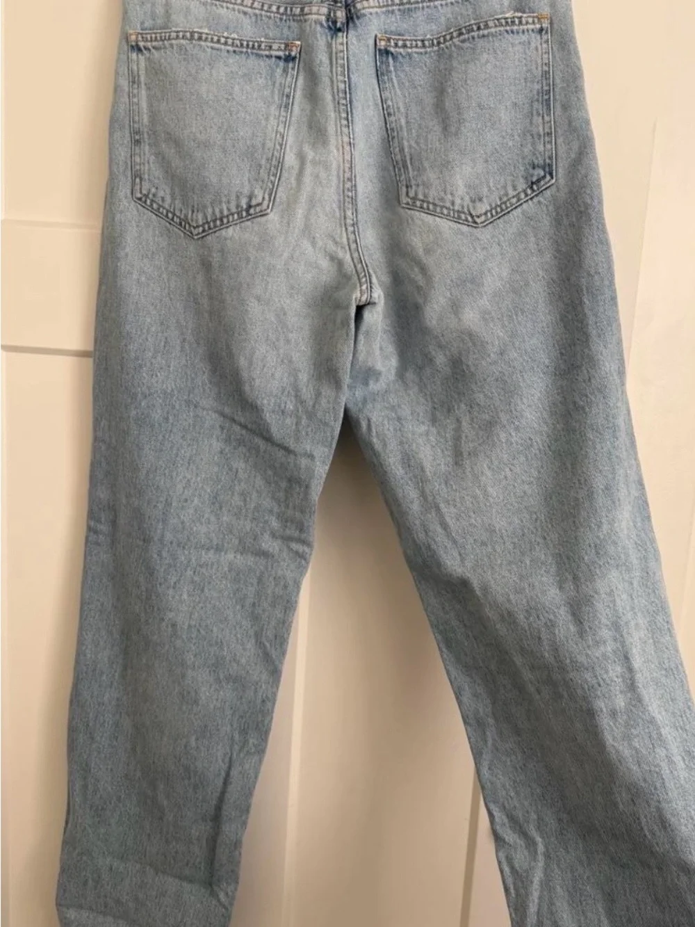 AGOLDE Light Blue Straight Leg Jeans